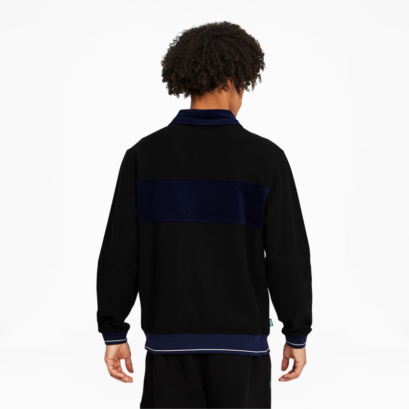 Suéter Puma PUMA x BUTTER GOODS Quarter-Zip Negros | 37204SEPO