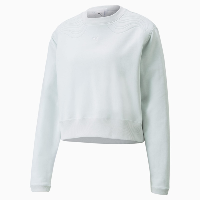 Suéter Puma Snow Tiger Boxy Crew Neck Ice Flow | 14586KLAY