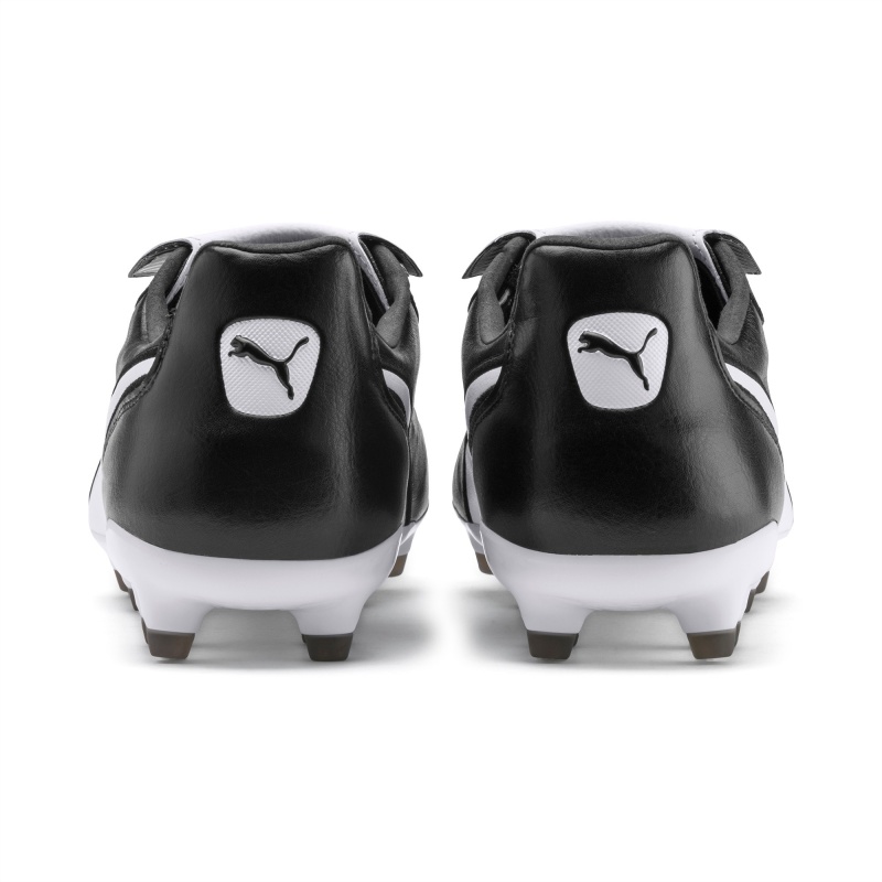 Tacos de Futbol Puma King Top FG Negros Blancos | 05139FKOP