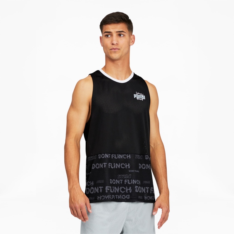 Tank Puma Don't Sweat It Basketball Negros | 41753EOLU