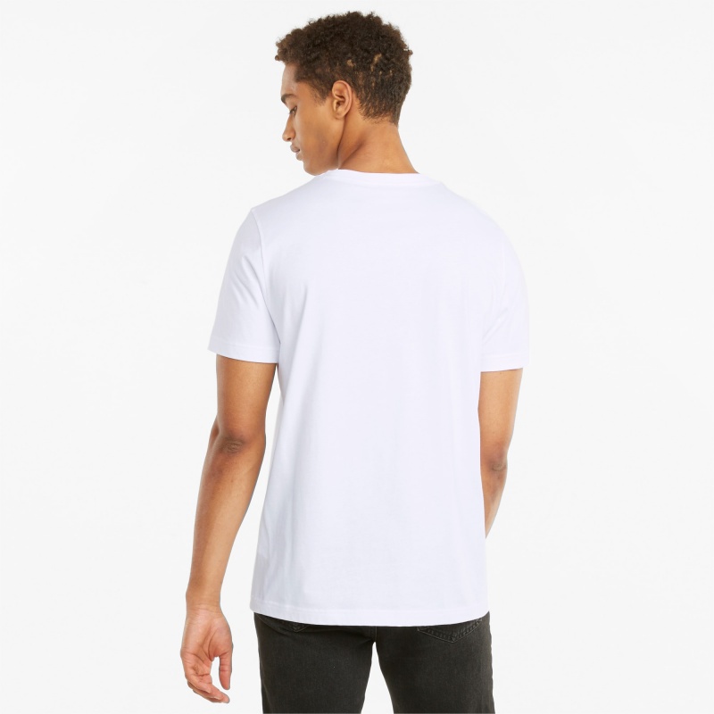 Tee 2 Puma Scuderia Ferrari Race Estampados Blancos | 84531SJMY