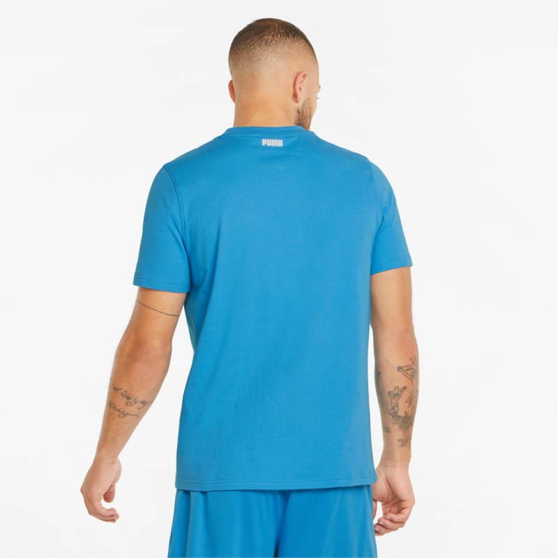 Tee Puma 4th Quarter Basketball Bleu Azur | 69137WJTF