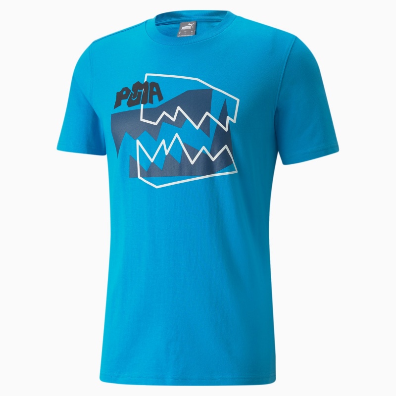 Tee Puma 4th Quarter Basketball Bleu Azur | 69137WJTF