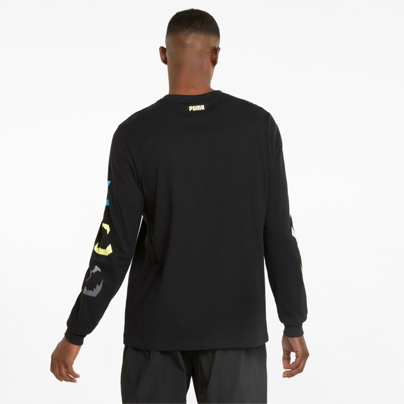 Tee Puma 4th Quarter Long Sleeve Negros | 17435WQAZ