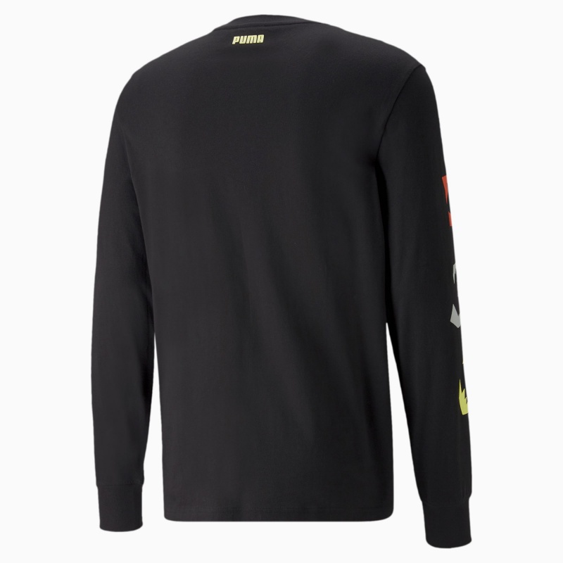 Tee Puma 4th Quarter Long Sleeve Negros | 17435WQAZ
