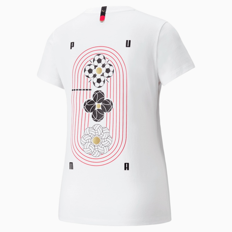 Tee Puma AS Estampados Blancos | 29761AXBH