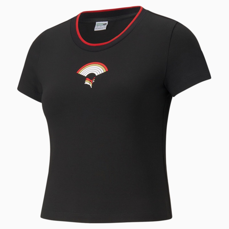 Tee Puma AS Fitted Negros | 92017PTNW
