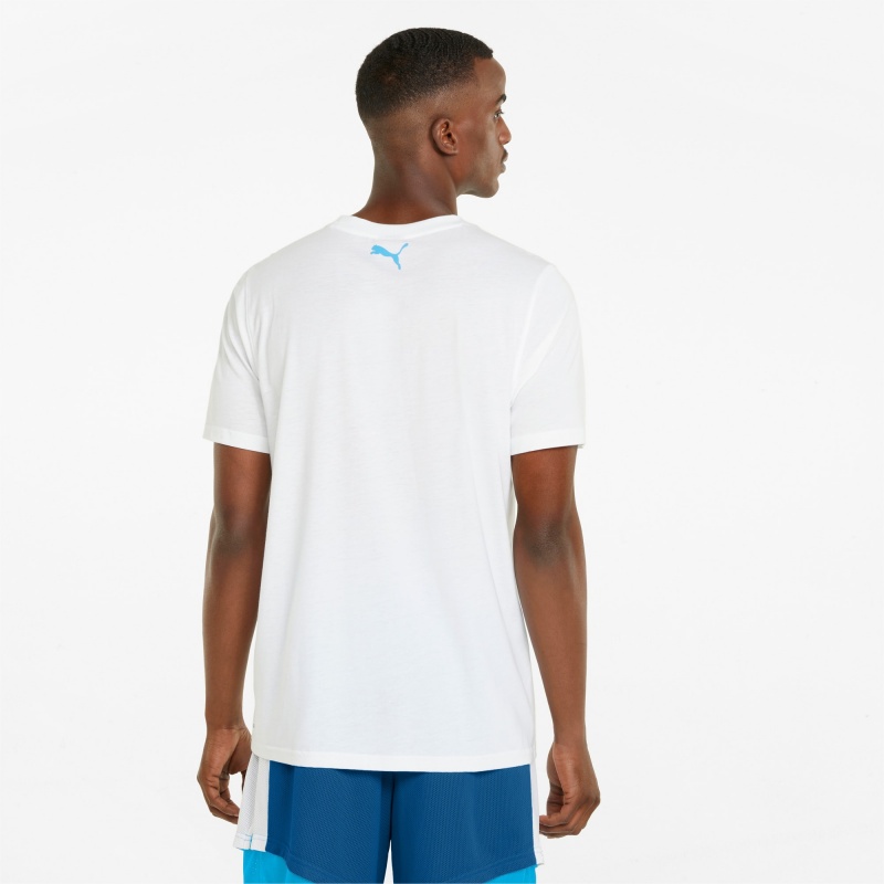 Tee Puma All Tournament Basketball Blancos Azules | 74510BLKF