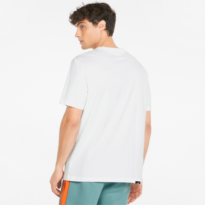 Tee Puma BTL Estampados Blancos | 52831XVUY