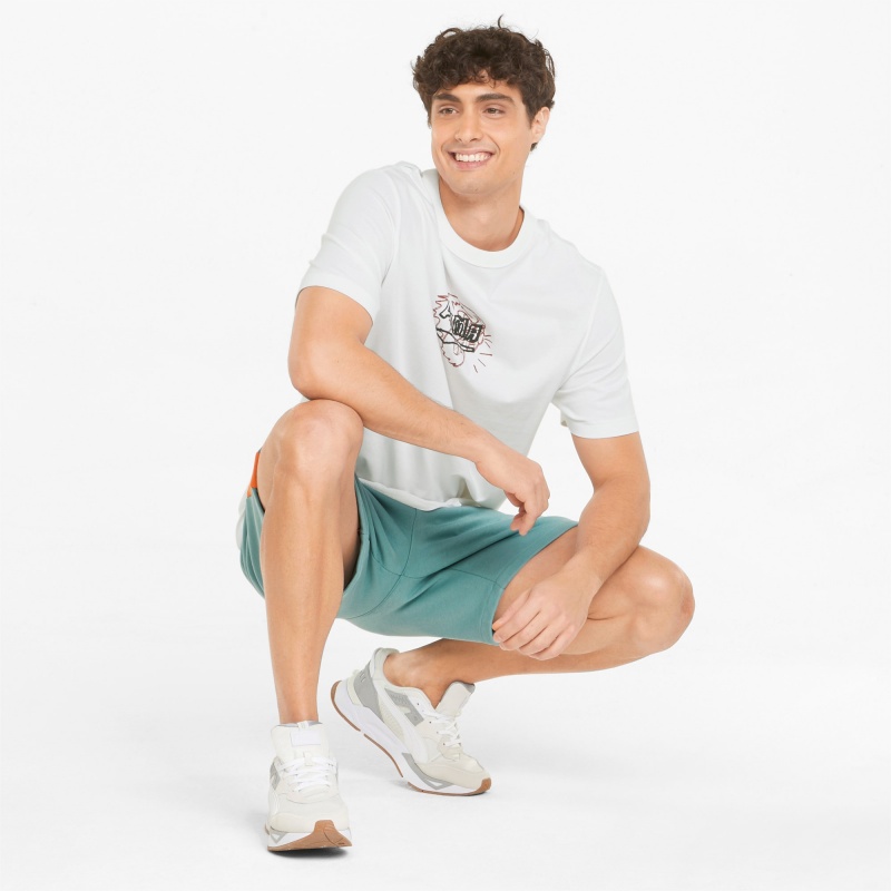 Tee Puma BTL Estampados Blancos | 52831XVUY