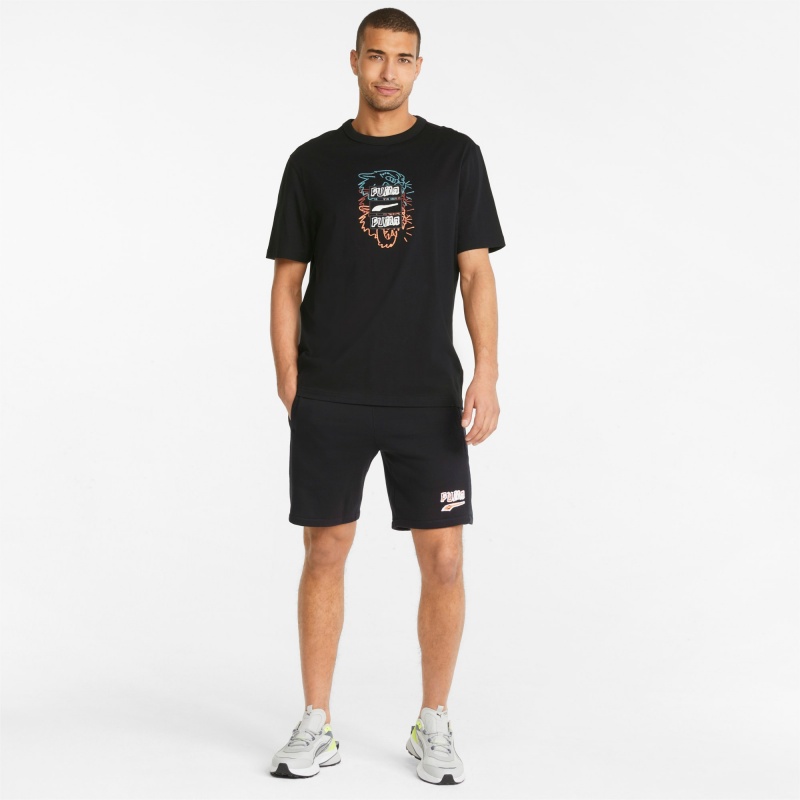 Tee Puma BTL Estampados Negros | 79536VHMP