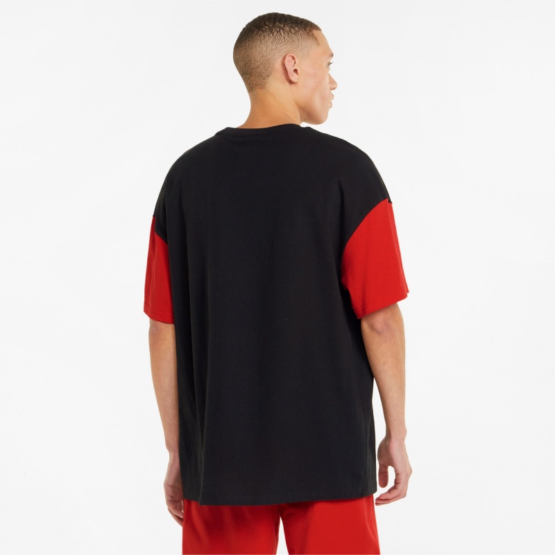 Tee Puma Classics Block Boxy Negros | 03745AIUS