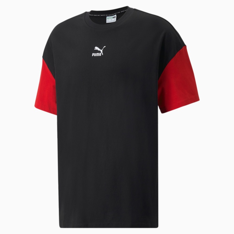 Tee Puma Classics Block Boxy Negros | 03745AIUS