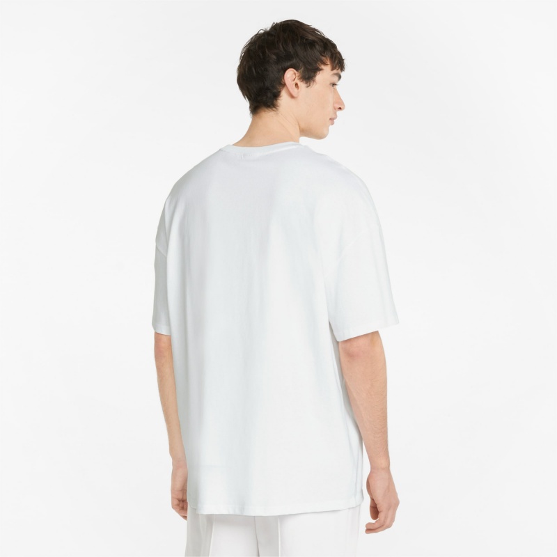 Tee Puma Classics Boxy Blancos | 28134YAQX
