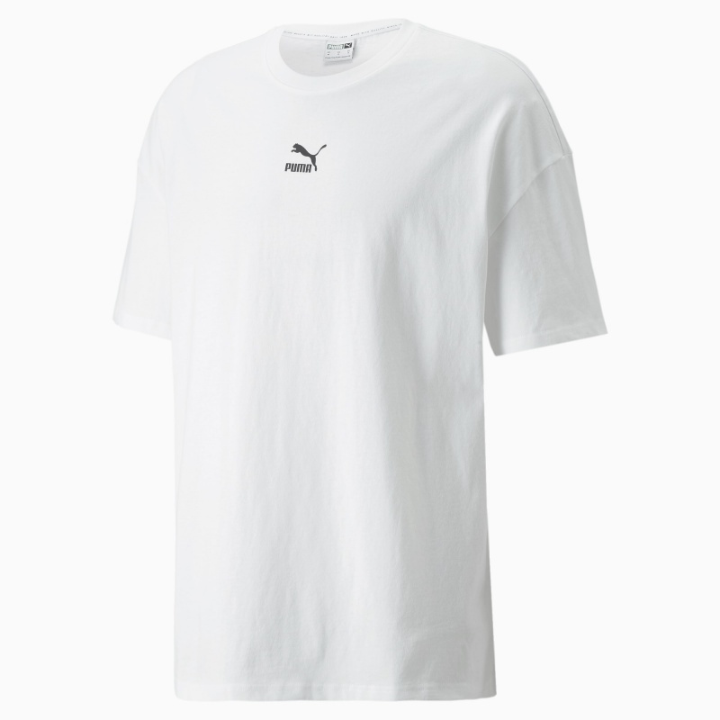 Tee Puma Classics Boxy Blancos | 28134YAQX