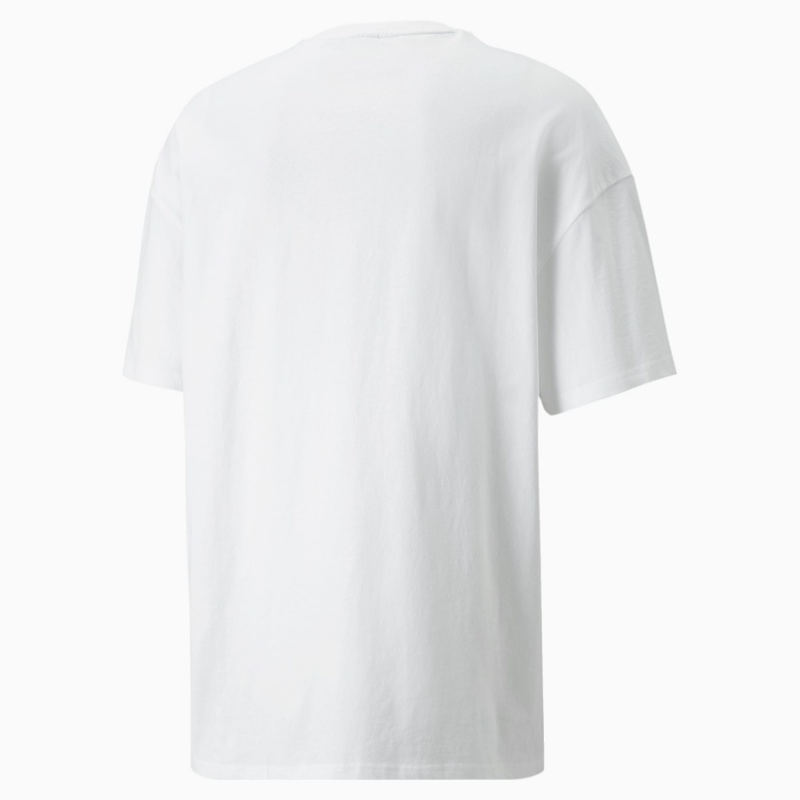 Tee Puma Classics Boxy Blancos | 28134YAQX