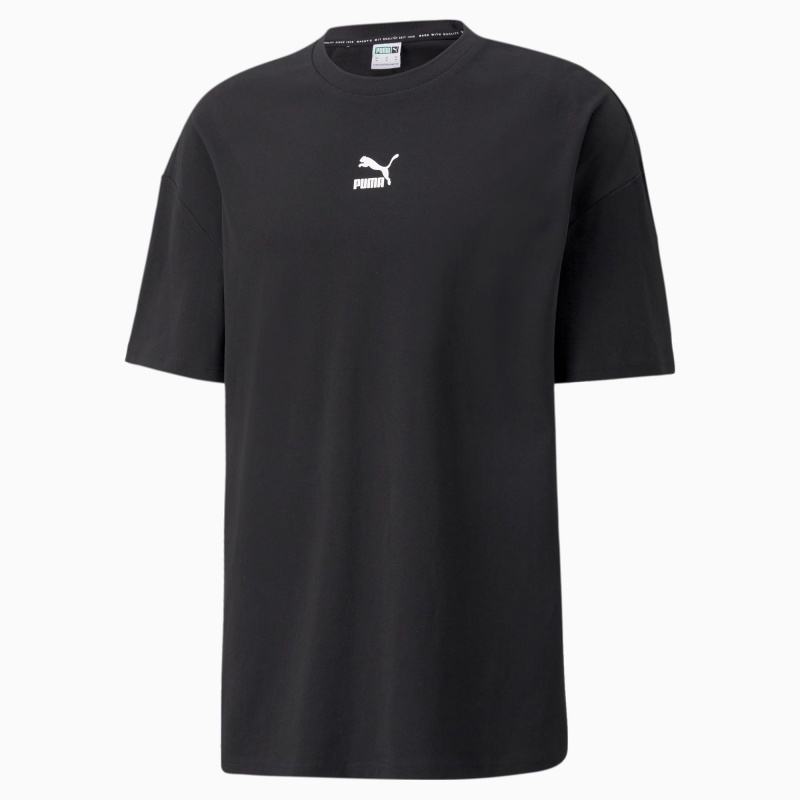 Tee Puma Classics Boxy Negros | 62514MZUB
