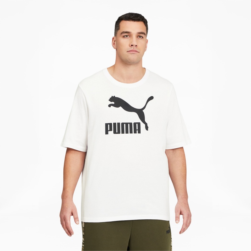 Tee Puma Classics Logo BT Blancos Negros | 41902OMCV