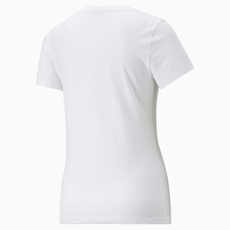Tee Puma Classics Logo Blancos Plateados | 69124ZXNB