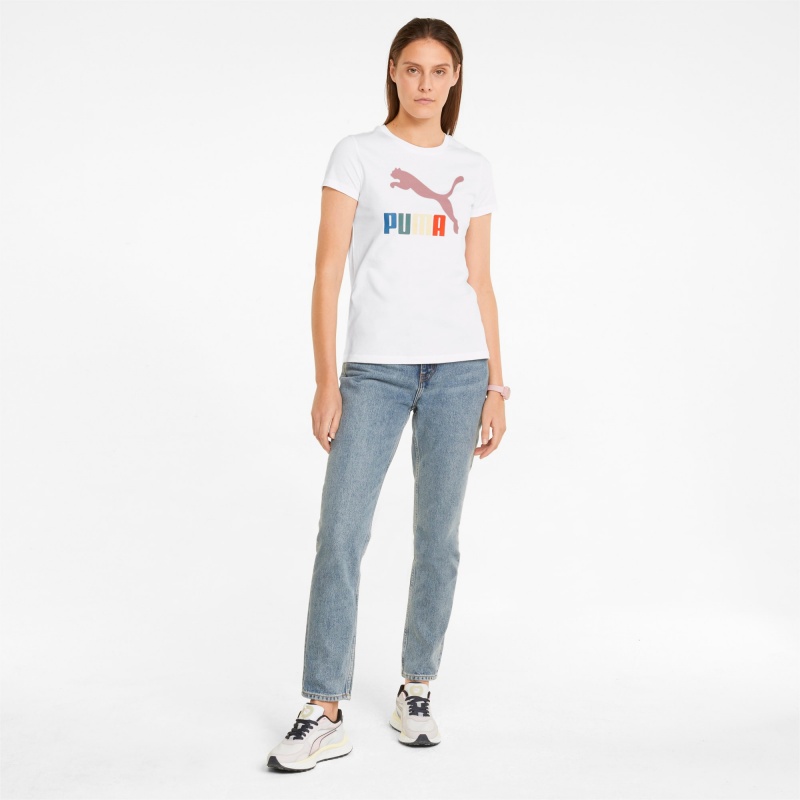 Tee Puma Classics Logo Interest Blancos | 84063EOBK