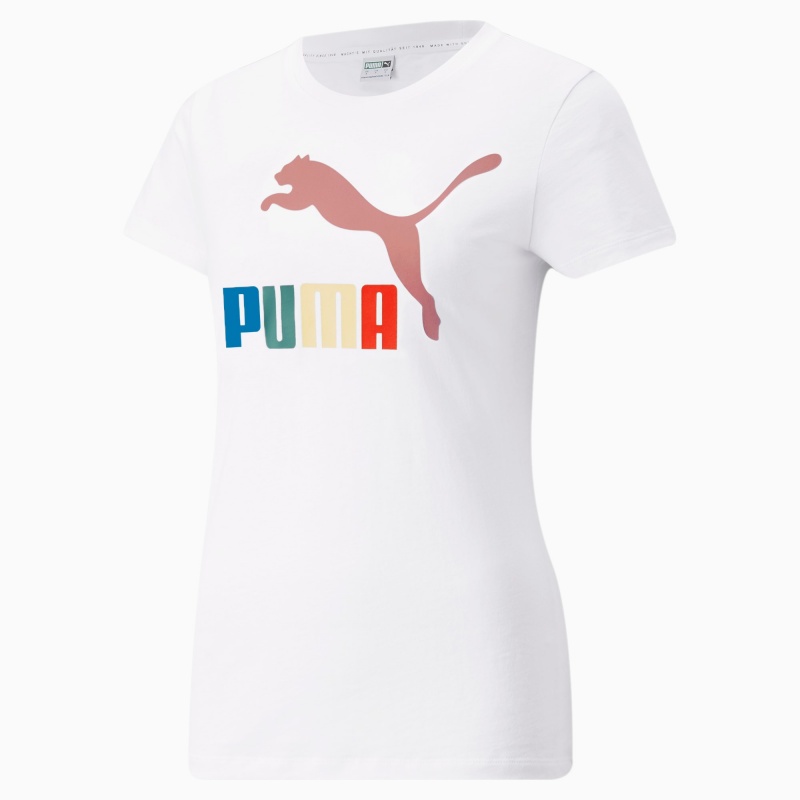 Tee Puma Classics Logo Interest Blancos | 84063EOBK