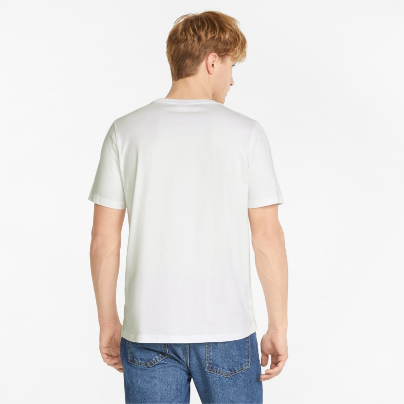 Tee Puma Classics Logo Metallic Blancos Dorados | 18703JZAV
