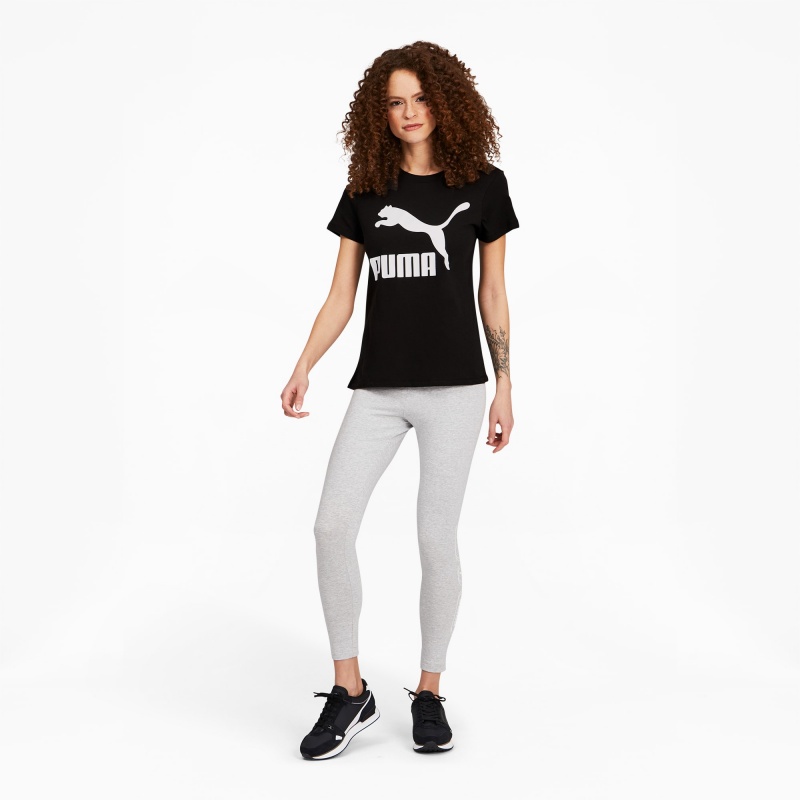 Tee Puma Classics Logo Negros | 64901AZYP