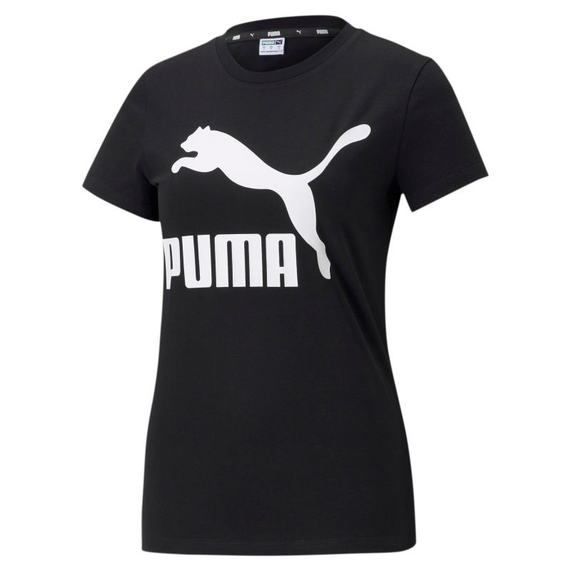 Tee Puma Classics Logo Negros | 64901AZYP