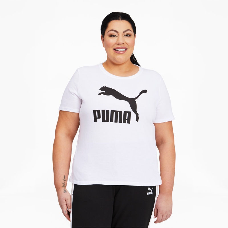 Tee Puma Classics Logo PL Blancos | 25678MRLW