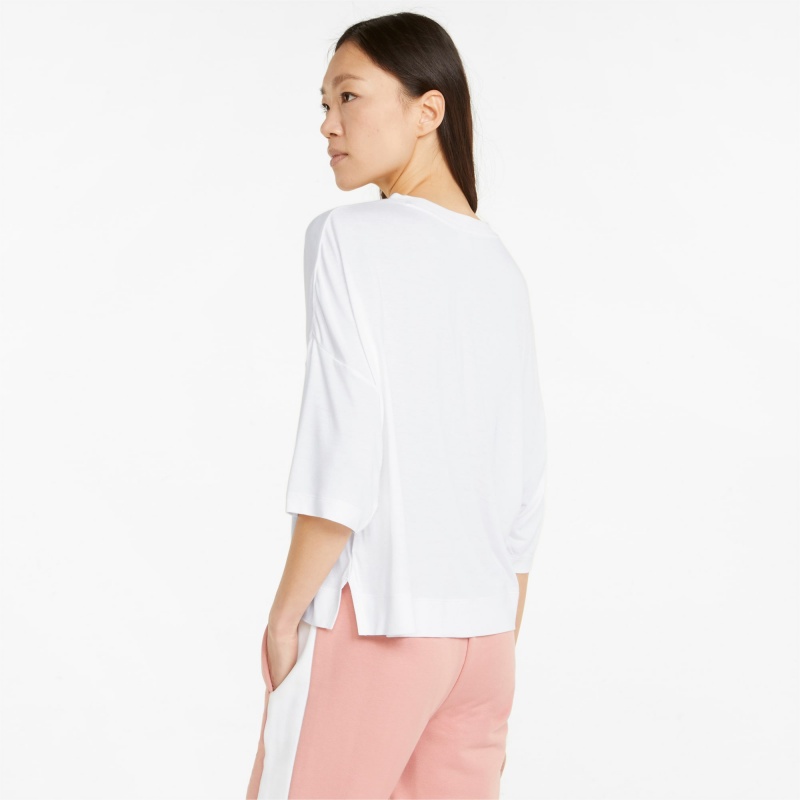 Tee Puma Classics Splitside Blancos | 54968REUV
