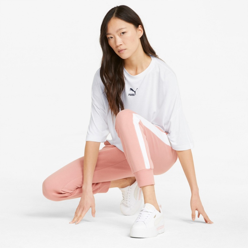 Tee Puma Classics Splitside Blancos | 54968REUV