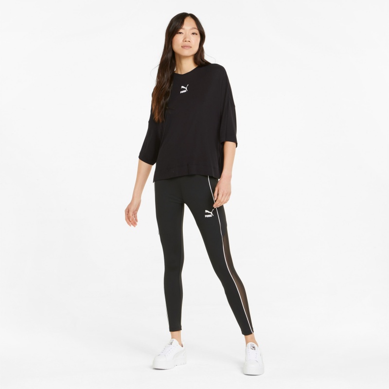 Tee Puma Classics Splitside Negros | 82745SHDF