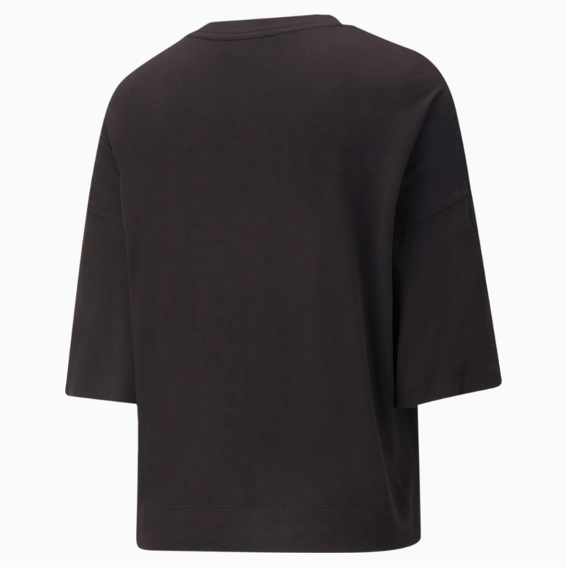 Tee Puma Classics Splitside Negros | 82745SHDF