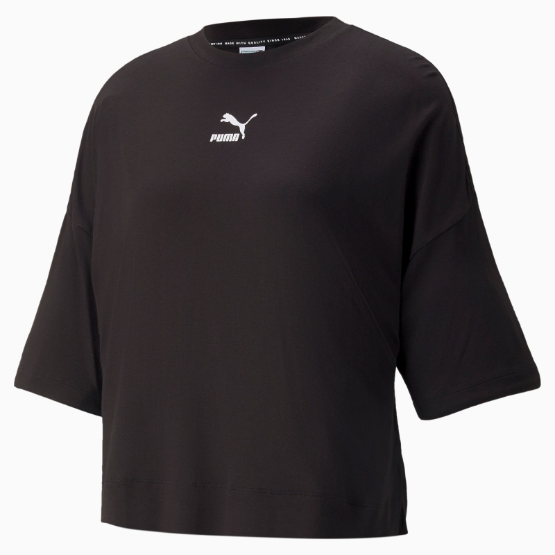 Tee Puma Classics Splitside Negros | 90347WUGL