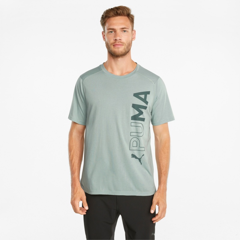 Tee Puma Corta Sleeve Entrenamiento Jadeite | 03468GUTN