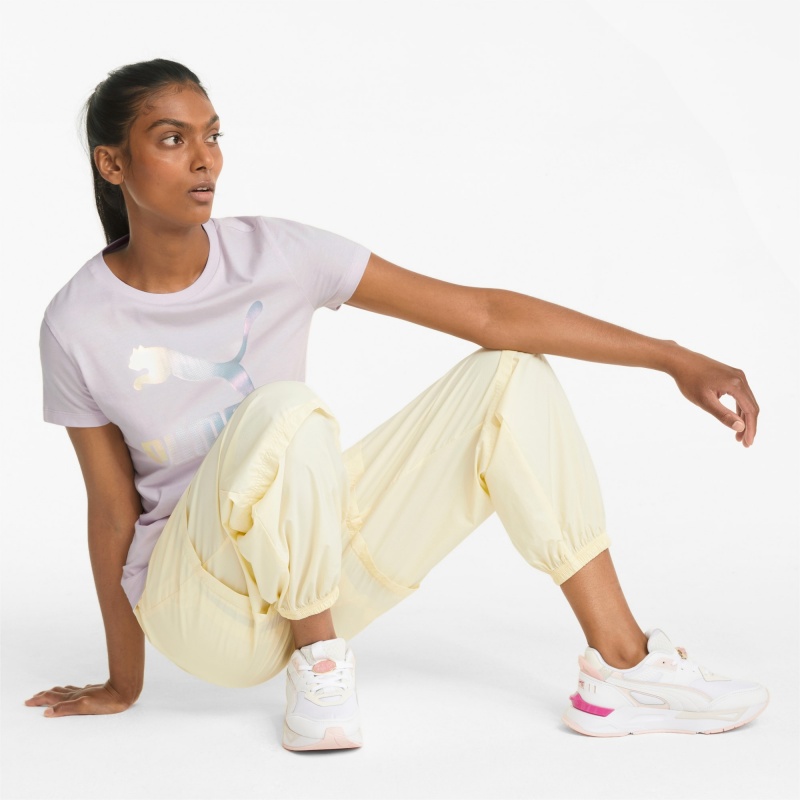 Tee Puma Crystal Galaxy Estampados Lavanda | 09453IEBC