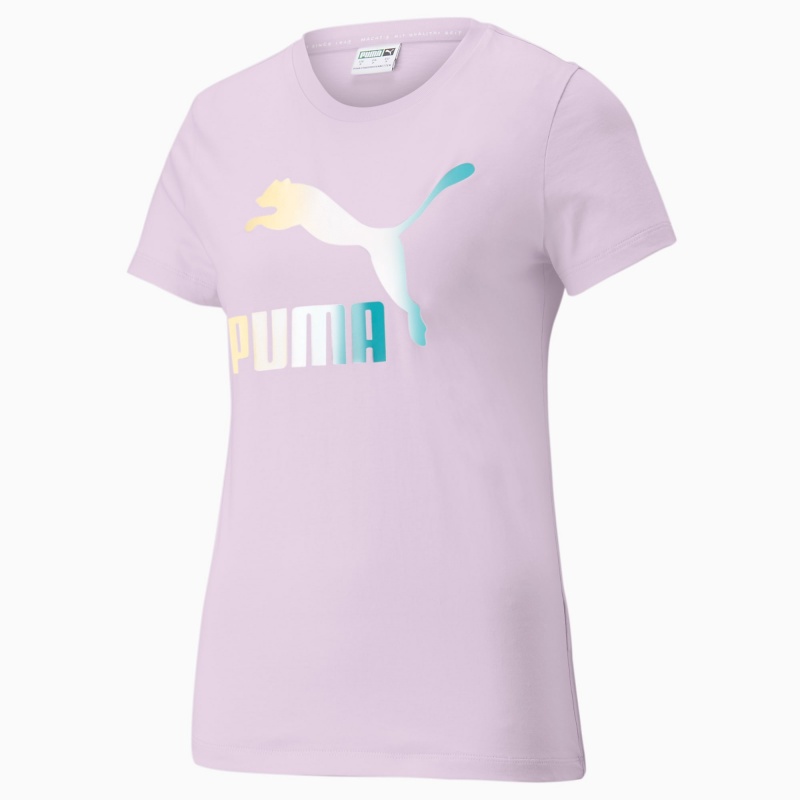 Tee Puma Crystal Galaxy Estampados Lavanda | 09453IEBC
