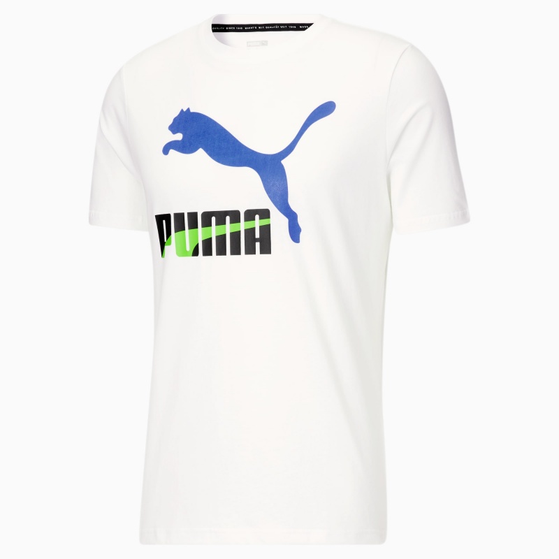 Tee Puma Dazed Classics Logo Blancos | 84561LKRA