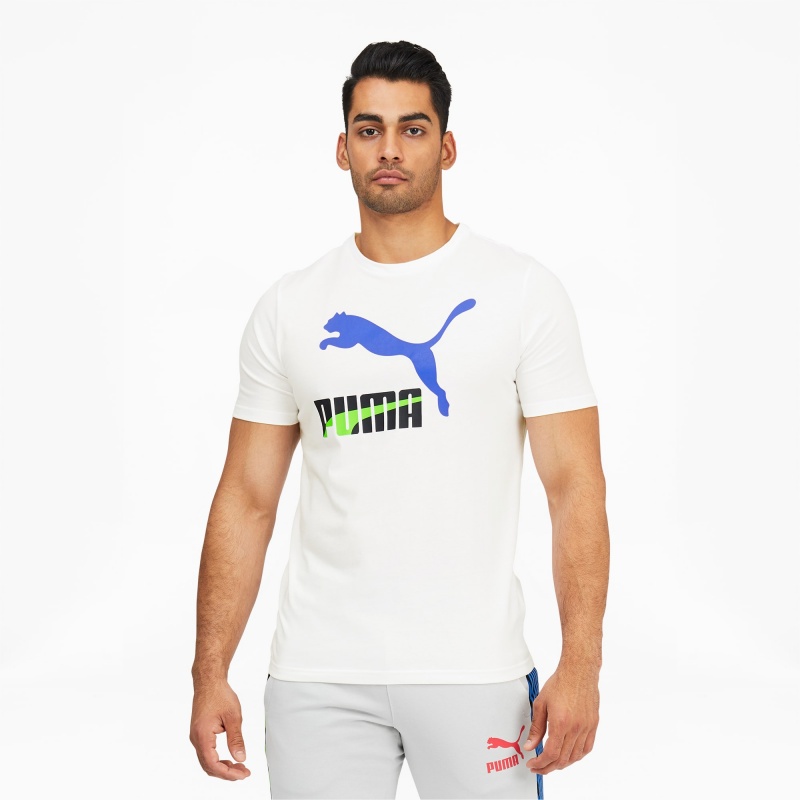 Tee Puma Dazed Classics Logo Blancos | 84561LKRA
