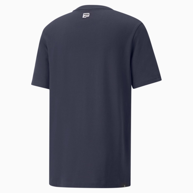 Tee Puma Downtown Logo Crew Neck Parisian Night | 81635XTOB