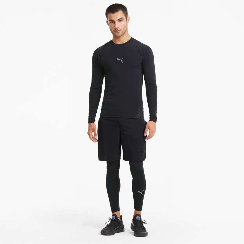 Tee Puma EXO-ADAPT Long Sleeve Negros | 39471GHSE