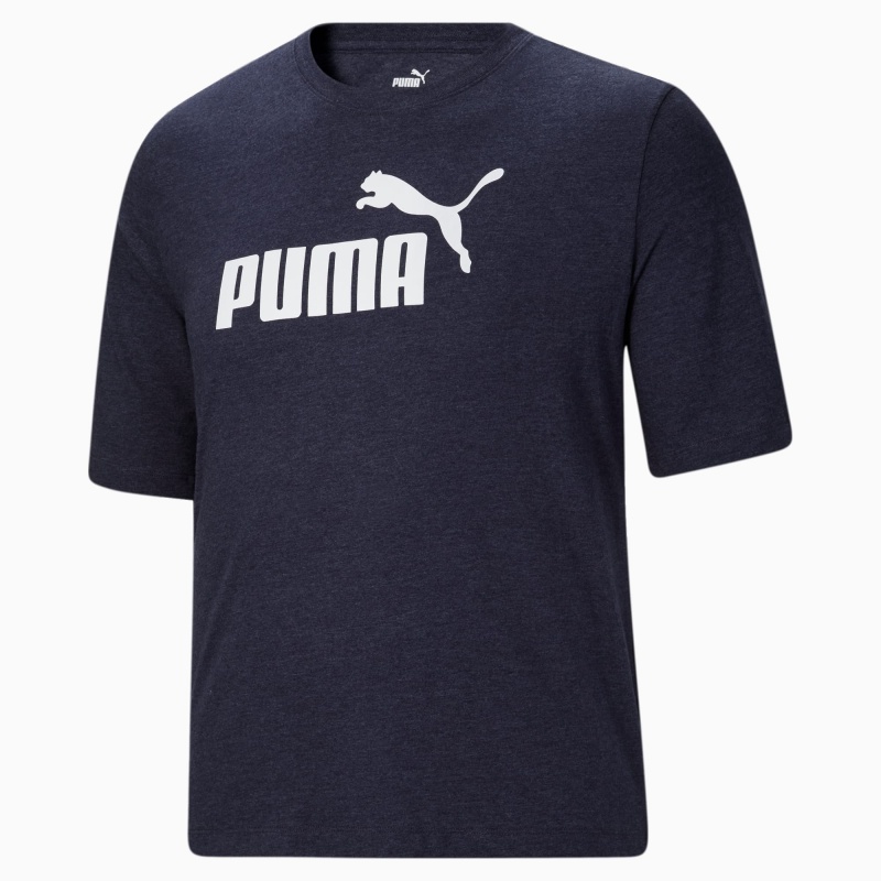 Tee Puma Essentials Heathe BT Peacoat | 89472XMBW