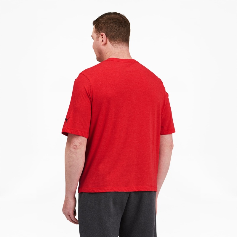 Tee Puma Essentials Heathe BT Rojos | 02947LRZK