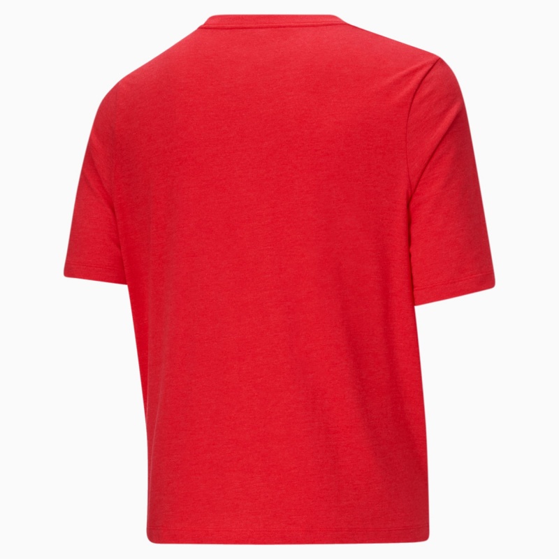 Tee Puma Essentials Heathe BT Rojos | 02947LRZK