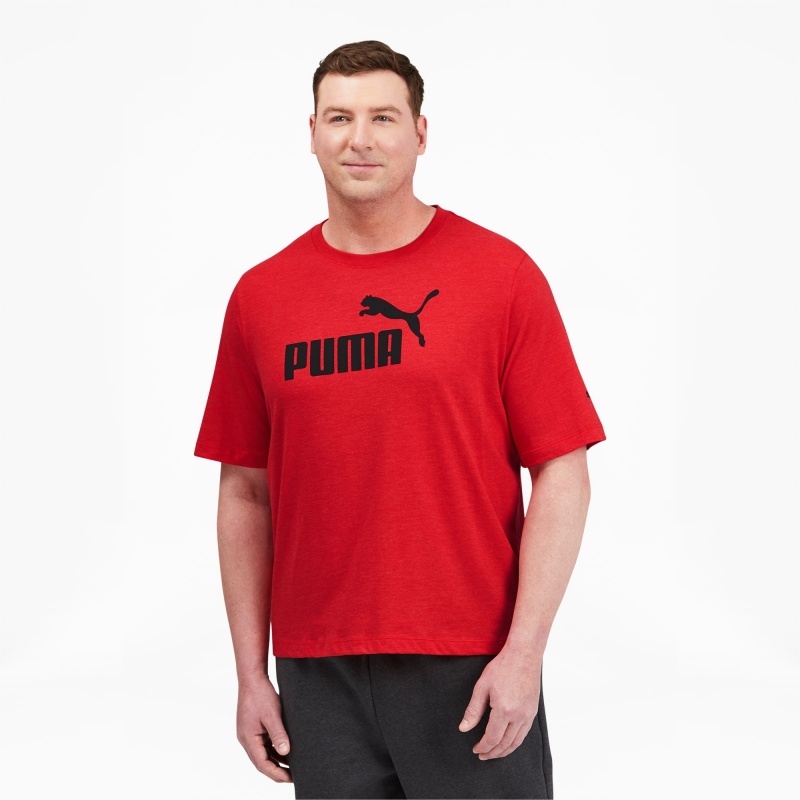 Tee Puma Essentials Heathe BT Rojos | 02947LRZK