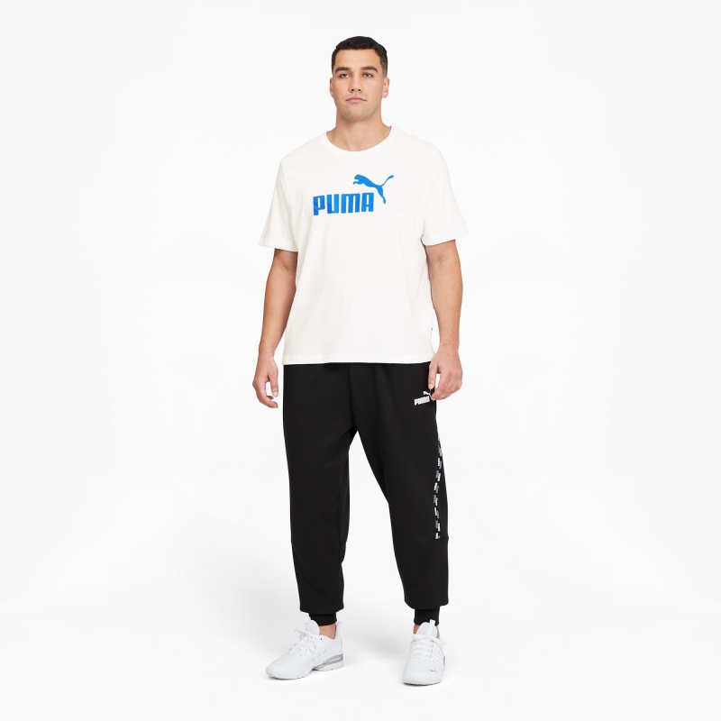 Tee Puma Essentials Logo BT Blancos Azules | 28401POKH