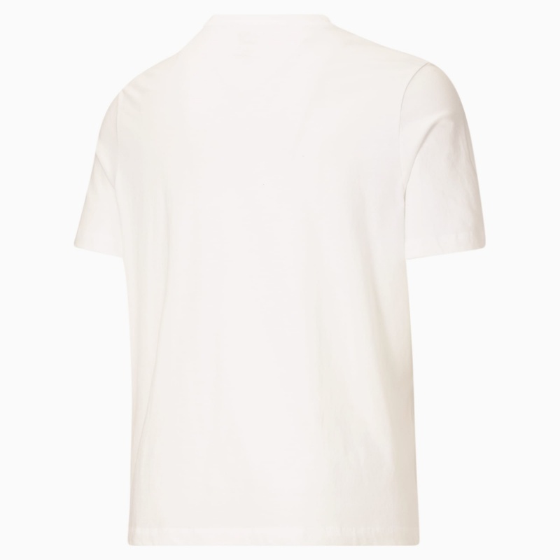 Tee Puma Essentials Logo BT Blancos Azules | 28401POKH