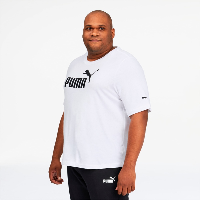 Tee Puma Essentials Logo BT Blancos | 75968THUX