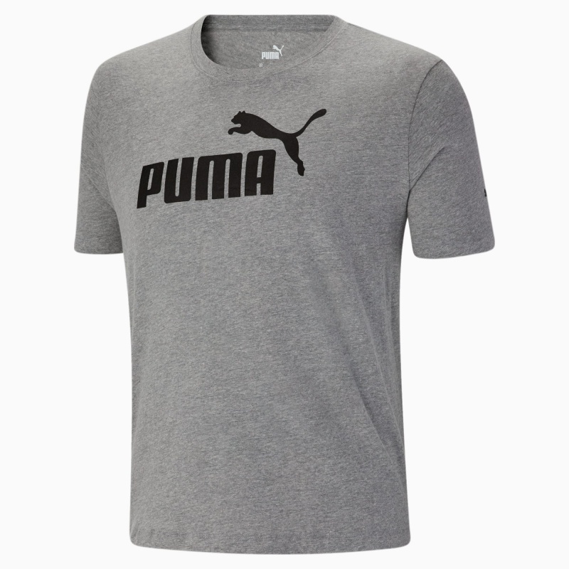 Tee Puma Essentials Logo BT Medium Gray Heather | 51620CQUL