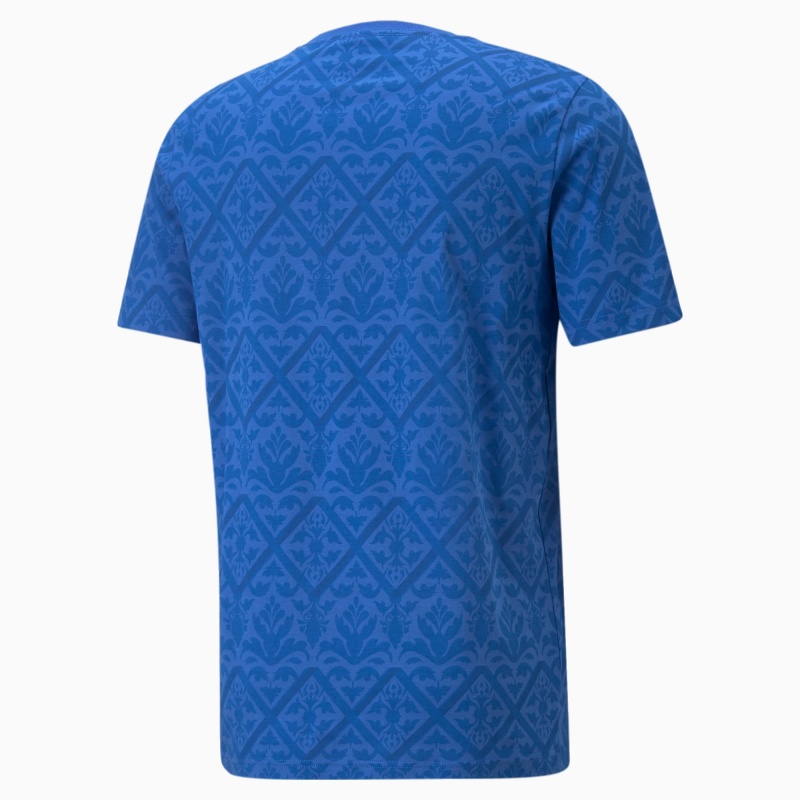 Tee Puma FIGC Estampados Winner Soccer Azules Azules | 02587YTXH